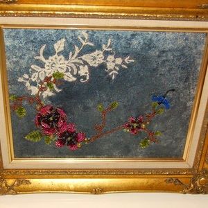 Mindy Lam Swarovski Original Art Haute Couture Kai Sia Mother Mixed Media Rare